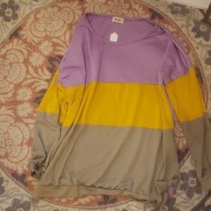 Mardi Gras Pull Over Top